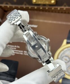 Đồng hồ nữ Omega Replica 11 De Ville Prestige mặt số màu trắng dây kim loại 34mm (2)