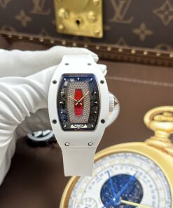 Đồng hồ nữ Richard Mille RM07-01 Rep 11 vỏ gốm trắng máy cơ Thuỵ Sỹ super clone xưởng ZF 36mm (2)
