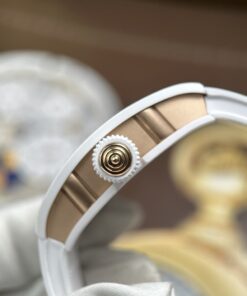 Đồng hồ nữ Richard Mille RM07-01 Rep 11 vỏ gốm trắng máy cơ Thuỵ Sỹ super clone xưởng ZF 36mm (2)