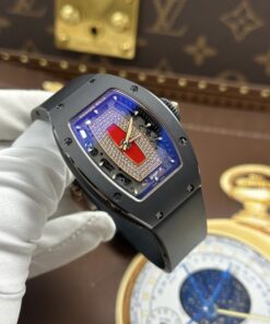 Đồng hồ nữ Richard Mille RM07-01 Replica 11 vỏ gốm đen máy cơ Thuỵ Sỹ super clone xưởng ZF 36mm (2)