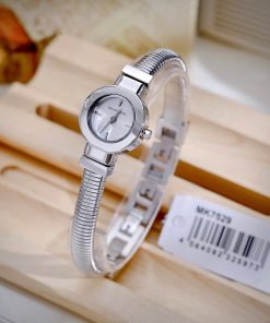 Đồng Hồ Michael Kors Gramercy Analogue nữ mặt xà cừ dây kim loại like auth 21mm