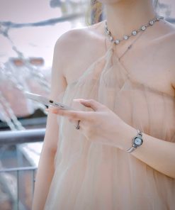 Đồng Hồ Michael Kors Gramercy Analogue nữ mặt xà cừ dây kim loại like auth 21mm