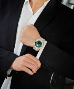 Đồng Hồ Versace Couple nam demi mặt xanh ngọc máy pin nhật like auth 42mm