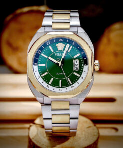 Đồng Hồ Versace Couple nam demi mặt xanh ngọc máy pin nhật like auth 42mm