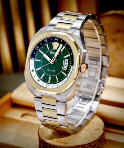 Đồng Hồ Versace Couple nam demi mặt xanh ngọc máy pin nhật like auth 42mm