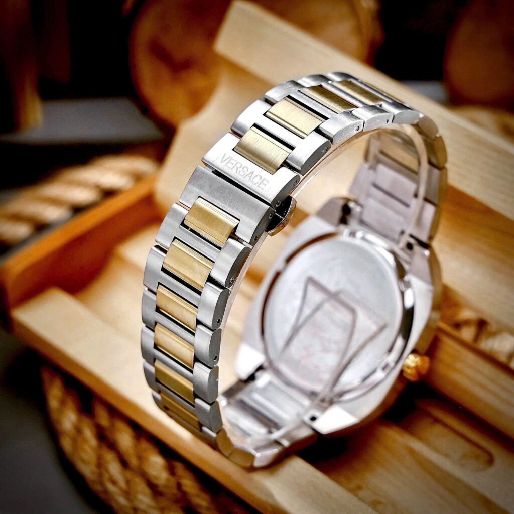 Đồng Hồ Versace Couple nam demi mặt xanh ngọc máy pin nhật like auth 42mm