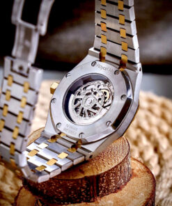 Đồng hồ Audemars Piguet Royal Oak Skeleton demi vàng gold fake cao cấp 42mm