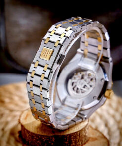 Đồng hồ Audemars Piguet Royal Oak Skeleton demi vàng gold fake cao cấp 42mm
