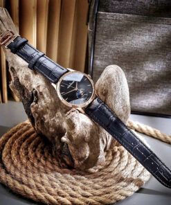 Đồng hồ Jaeger - LeCoultre Master Ultra Thin Moon nam vàng gold dây da máy cơ nhật giá rẻ 39mm