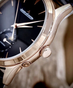 Đồng hồ Jaeger - LeCoultre Master Ultra Thin Moon nam vàng gold dây da máy cơ nhật giá rẻ 39mm