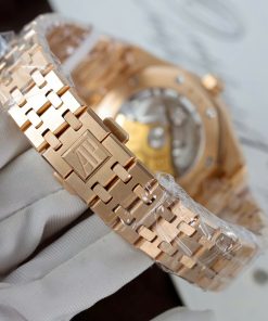 Đồng Hồ Audemars Piguet Replica 11 Bọc Vàng Hồng 18k Mặt Trắng Unisex 37mm