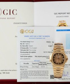 Đồng Hồ Patek Philippe Nautilus 5711 Chế Tác Bọc Vàng Thật 3K Factory 40mm