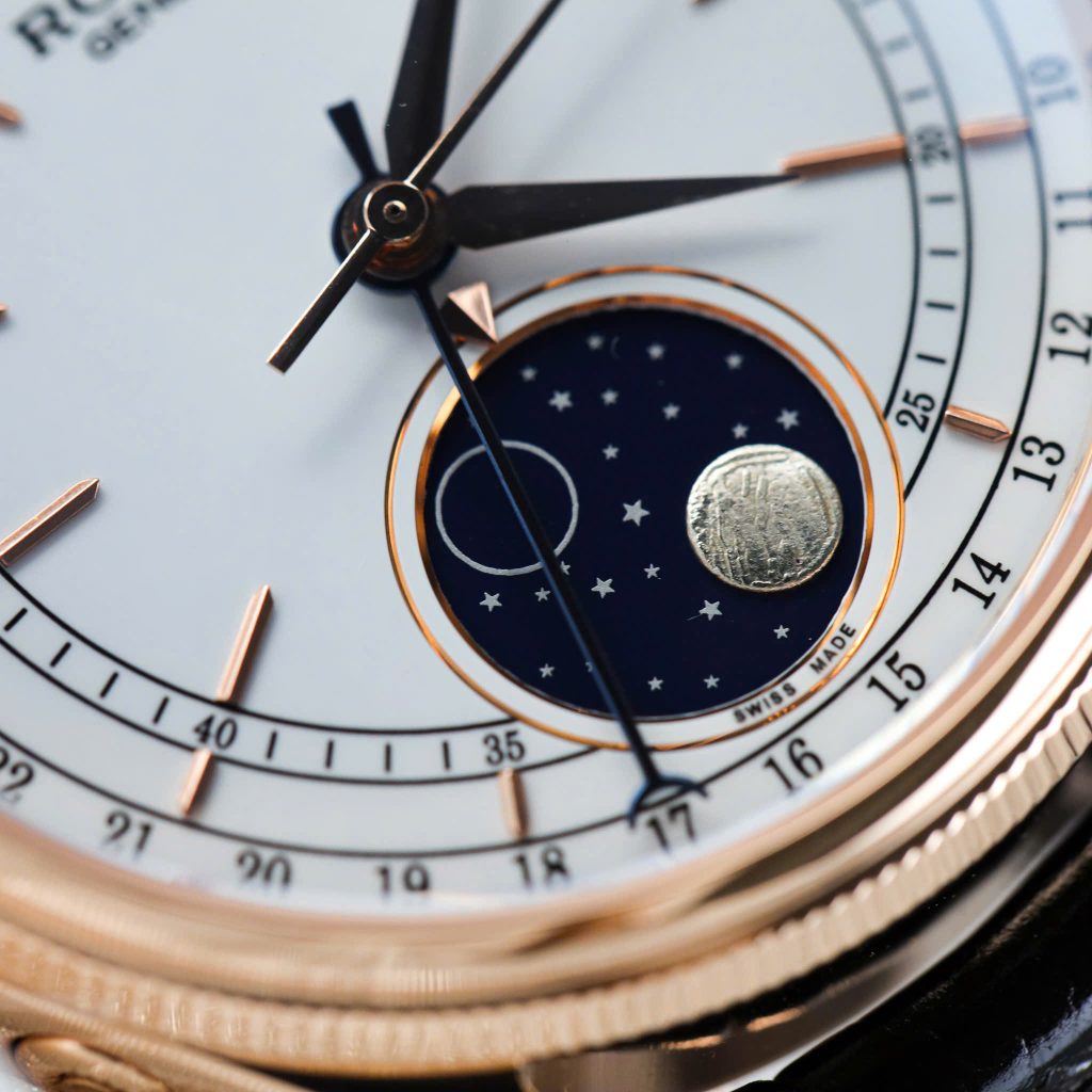 Đồng Hồ Rolex Cellini Moonphase 50535 Chế Tác Bọc Vàng Hồng 18K KZ Factory 39mm