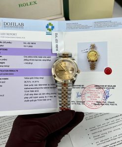 Đồng Hồ Rolex DateJust 126333 Bọc Vàng Thật Replica Cao Cấp Nhà Máy GM 41mm
