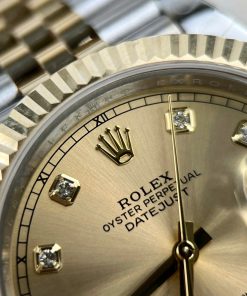 Đồng Hồ Rolex DateJust 126333 Bọc Vàng Thật Replica Cao Cấp Nhà Máy GM 41mm