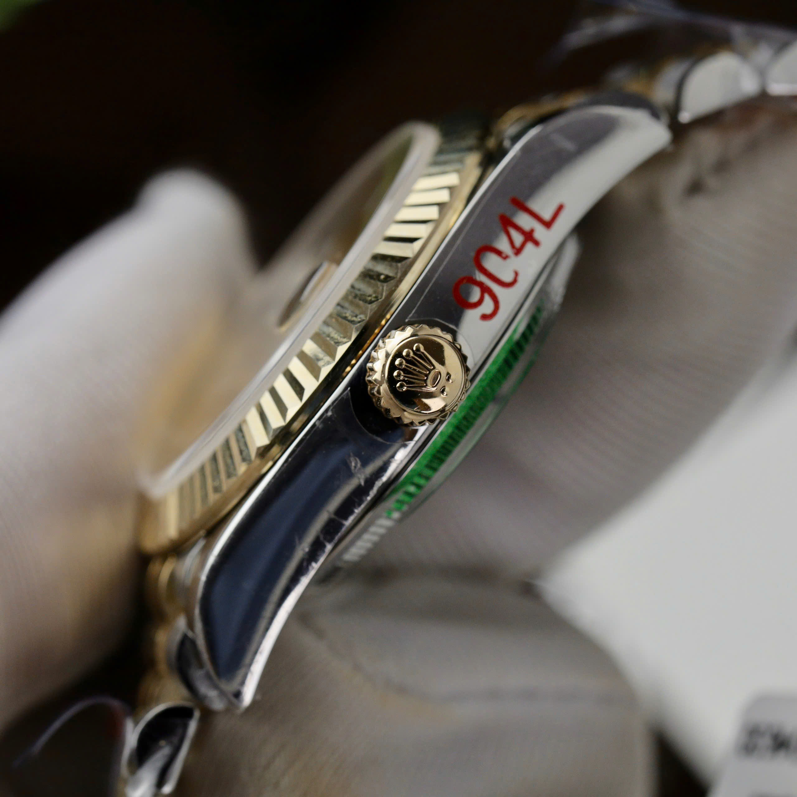 Đồng Hồ Rolex DateJust Nữ Bọc Vàng Thật Cọc Số Dạ Quang Replica 11 31mm (5) Đồng Hồ Rolex DateJust Nữ Bọc Vàng Thật Cọc Số Dạ Quang Replica 11 31mm