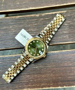 Đồng Hồ Rolex DateJust Rep 11 Nữ Bọc Vàng Thật Mặt Số Xanh Rêu Nhà Máy GM 31mm