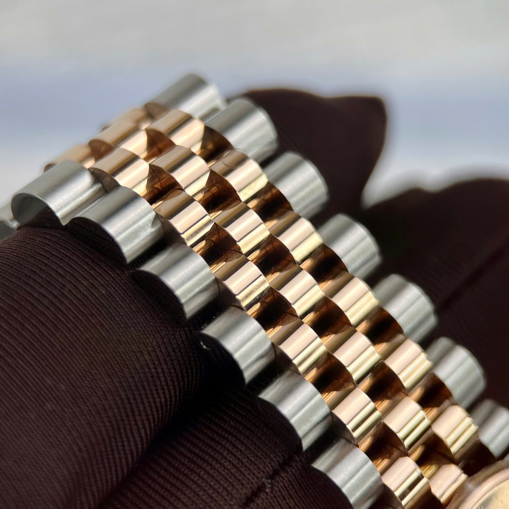 Đồng Hồ Rolex Datejust Chocolate Chế Tác Bọc Vàng Hồng 18k Nhà Máy GM 41mm