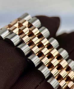 Đồng Hồ Rolex Datejust Chocolate Chế Tác Bọc Vàng Hồng 18k Nhà Máy GM 41mm