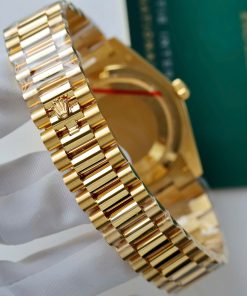 Đồng Hồ Rolex Day-Date Bọc Vàng 18k Rep 11 Mặt Xanh Green Trọng Lượng 175 Gram V3 GM Factory 40mm