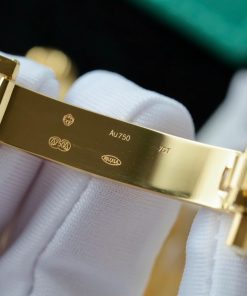 Đồng Hồ Rolex Day-Date Chế Tác Bọc Vàng Đính Kim Cương Moissanite Baguette 40mm