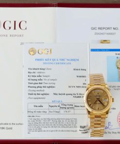 Đồng Hồ Rolex Day-Date Chế Tác Bọc Vàng Thật Cọc Số La Mã Nhà Máy GM 40mm