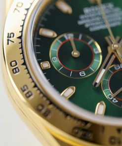 Đồng Hồ Rolex Daytona Bọc Vàng Thật Replica 11 Mặt Xanh Green Loki Clean Factory 40mm