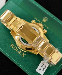Đồng Hồ Rolex Daytona Bọc Vàng Thật Replica 11 Mặt Xanh Green Loki Clean Factory 40mm