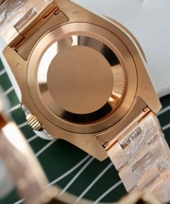 Đồng Hồ Rolex GMT-Master II 126755 SARU-DIAO Replica 11 Bọc Vàng Độ Moissanite Sapphire 40mm