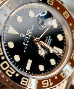 Đồng Hồ Rolex Rep 11 Cao Cấp GMT Master II Root Beer Bọc Vàng Thật 18K Clean 40mm