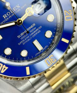 Đồng Hồ Rolex Replica Luxury Submariner 126613LB Bọc Vàng Thật Mặt Xanh Blue 41mm