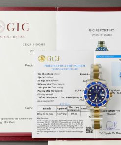 Đồng Hồ Rolex Replica Luxury Submariner 126613LB Bọc Vàng Thật Mặt Xanh Blue 41mm