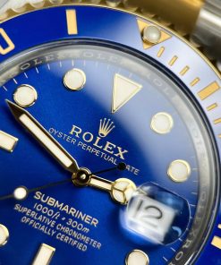 Đồng Hồ Rolex Replica Luxury Submariner 126613LB Bọc Vàng Thật Mặt Xanh Blue 41mm