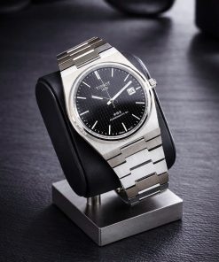 Đồng Hồ Tissot PRX nam dây kim loại máy mặt đen máy pin nhật fake 11 40mm