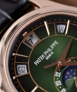 Đồng hồ Patek Philippe 5205R Bọc Vàng Thật Mặt Xanh Green Replica 11 Nhà Máy GM 40mm