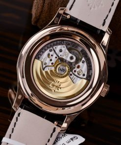 Đồng hồ Patek Philippe 5205R Bọc Vàng Thật Mặt Xanh Green Replica 11 Nhà Máy GM 40mm