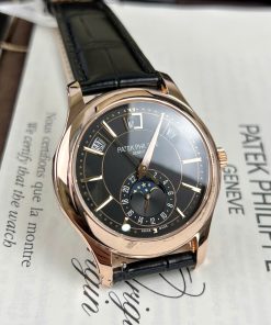Đồng hồ Patek Philippe 5205G Replica 11 Bọc Vàng Thật Mặt Đen Nhà Máy GM 40mm