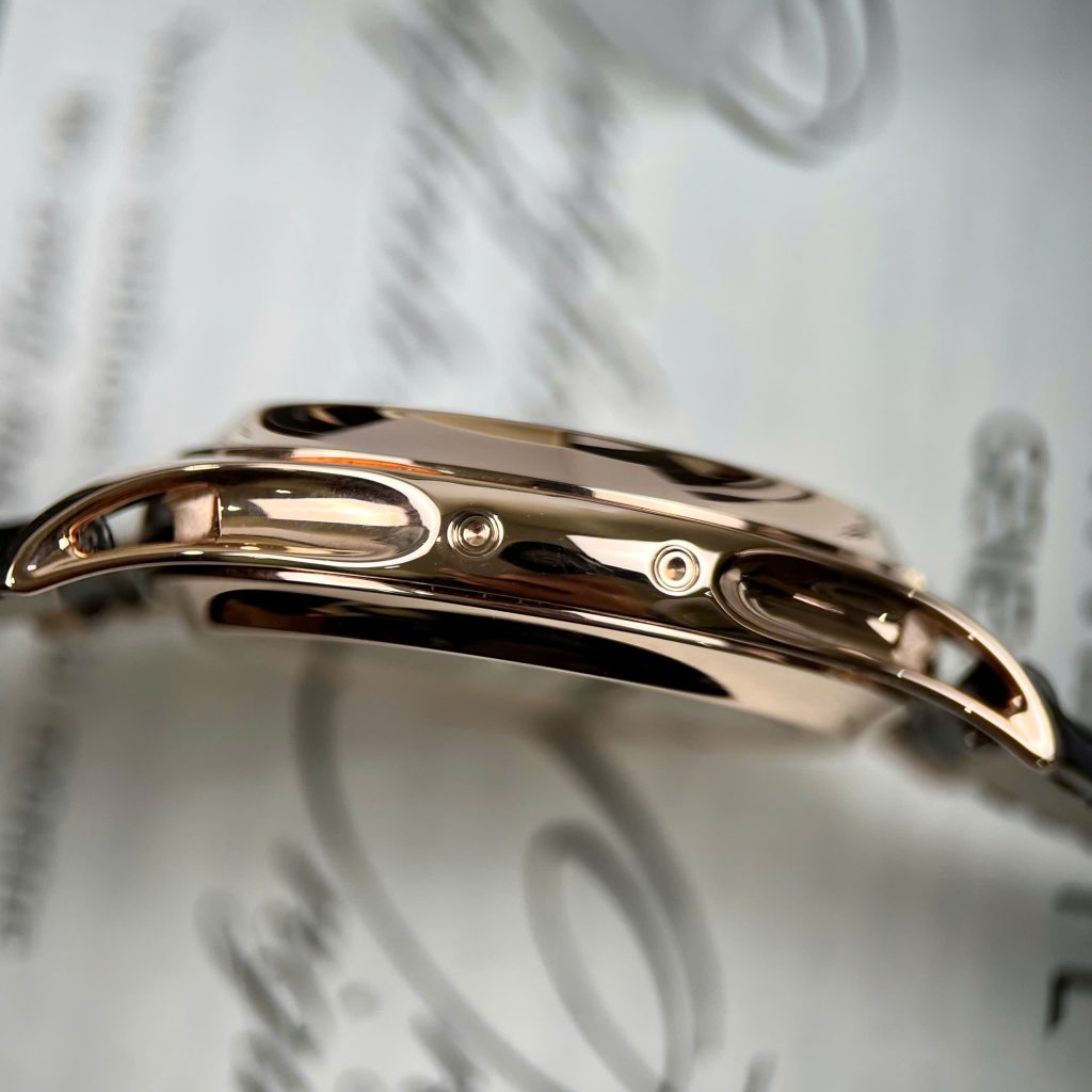 Đồng hồ Patek Philippe 5205G Replica 11 Bọc Vàng Thật Mặt Đen Nhà Máy GM 40mm